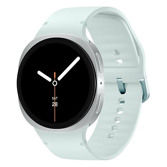 Galaxy Watch8 | 44 мм | 4G LTE | Silver | Sport/Mint | M/L, Размер ремешка : M/L, Тип ремешка : Sport, Размер корпуса : 44 мм, Подключение часов : Bluetooth / Wi-Fi + 4G LTE, Цвет ремешка: Mint, Цвет: Silver